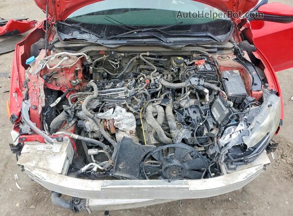 2HGFC1F79GH642669 2016 HONDA CIVIC Red Вид задньої частини салону