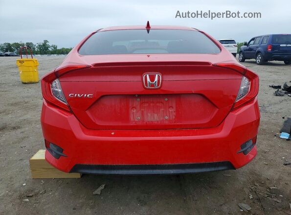 2HGFC1F79GH642669 2016 HONDA CIVIC Red Вид ззаду