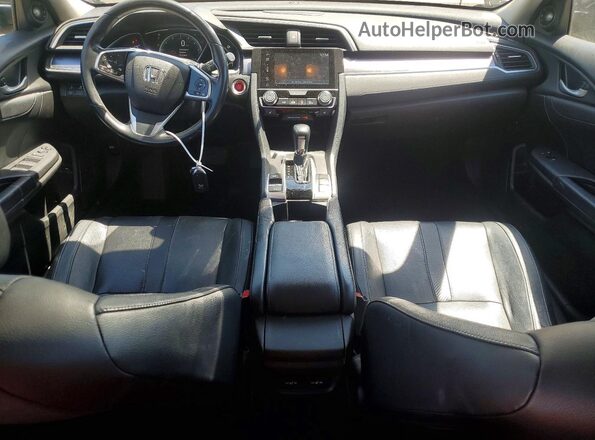 2HGFC1F90HH651005 2017 HONDA CIVIC Black Вид панелі приладів