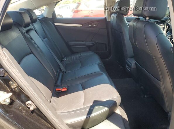2HGFC1F90HH651005 2017 HONDA CIVIC Black Вид задніх сидінь