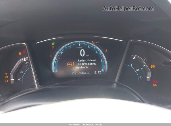 2HGFC1F91GH652775 2016 HONDA CIVIC White Вид задніх сидінь