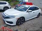 2016 Honda Civic Touring White vin: 2HGFC1F91GH652775
