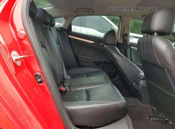 2HGFC1F93GH632205 2016 HONDA CIVIC Красный Вид задних сидений