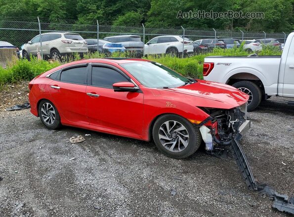2HGFC1F93GH632205 2016 HONDA CIVIC Красный Передняя правая четверть