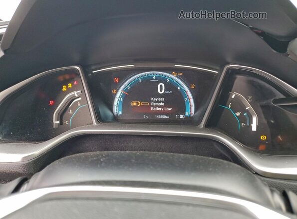 2HGFC1F93LH101290 2020 HONDA CIVIC White ხელსაწყოთა პანელის ხედი