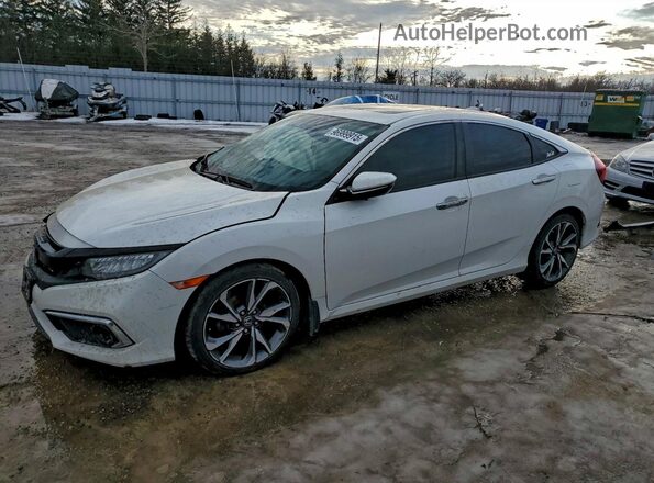 2HGFC1F93LH101290 2020 HONDA CIVIC White წინა მარცხენა ხედი სამი მეოთხედიდან