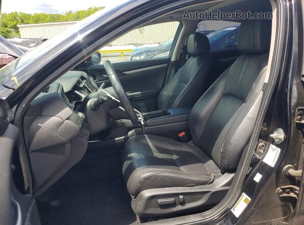 2HGFC1F96GH652979 2016 HONDA CIVIC Black წინა სალონის ხედი