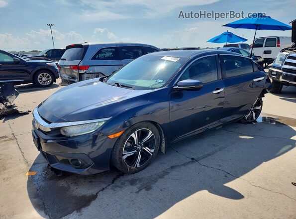 2HGFC1F96HH631289 2017 HONDA CIVIC Charcoal წინა მარცხენა ხედი სამი მეოთხედიდან