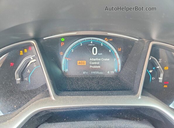 2HGFC1F96HH631289 2017 HONDA CIVIC Charcoal ხელსაწყოთა პანელის ხედი
