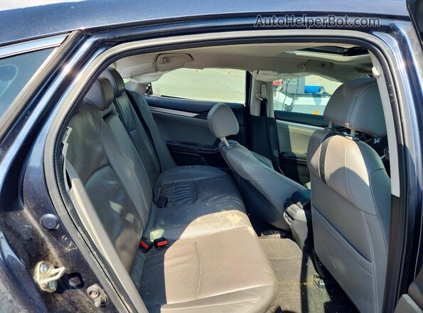 2HGFC1F96HH631289 2017 HONDA CIVIC Charcoal უკანა სავარძლების ხედი