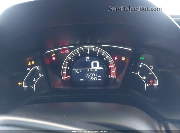 2HGFC2F50HH508316 2017 HONDA CIVIC Silver უკანა სავარძლების ხედი