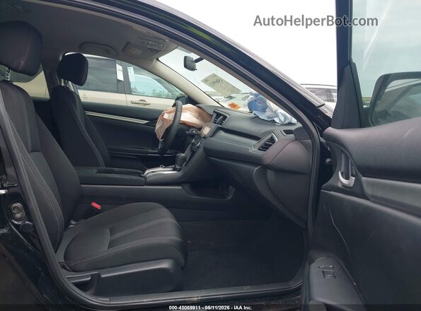 2HGFC2F50JH575987 2018 HONDA CIVIC Black Вид салону спереду