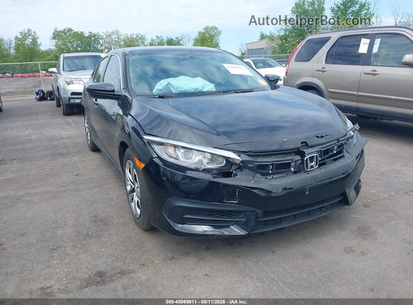 2HGFC2F50JH575987 2018 HONDA CIVIC Black Передня права чверть