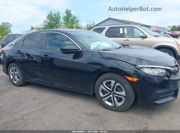 2HGFC2F50JH575987 2018 HONDA CIVIC Black Вид задньої частини салону