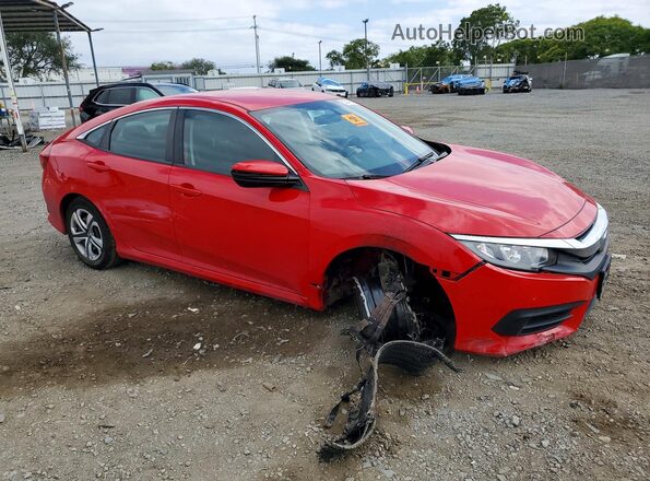 2HGFC2F51JH516334 2018 HONDA CIVIC Red წინა მარჯვენა