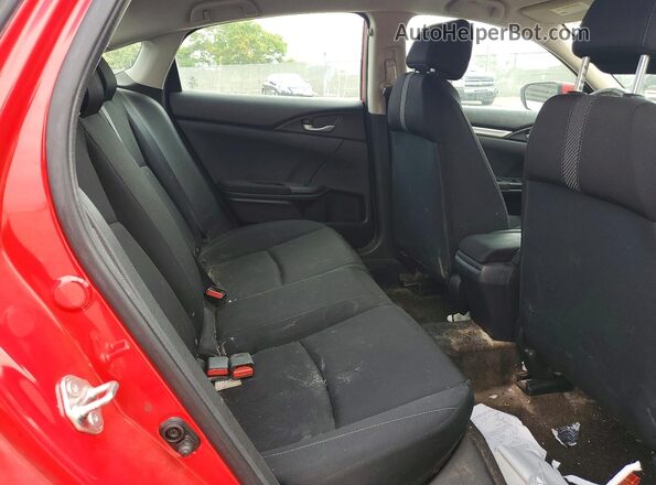 2HGFC2F51JH516334 2018 HONDA CIVIC Red უკანა სავარძლების ხედი