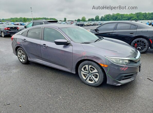 2HGFC2F51JH539595 2018 HONDA CIVIC Gray წინა მარჯვენა