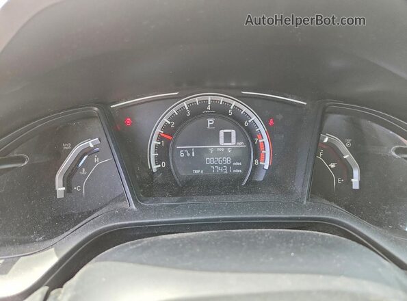 2HGFC2F51JH553755 2018 HONDA CIVIC Серебряный Вид щитка приборов