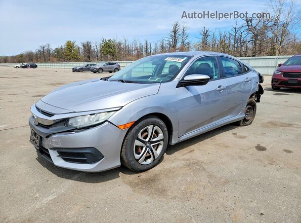 2HGFC2F51JH553755 2018 HONDA CIVIC Серебряный Передняя левая четверть
