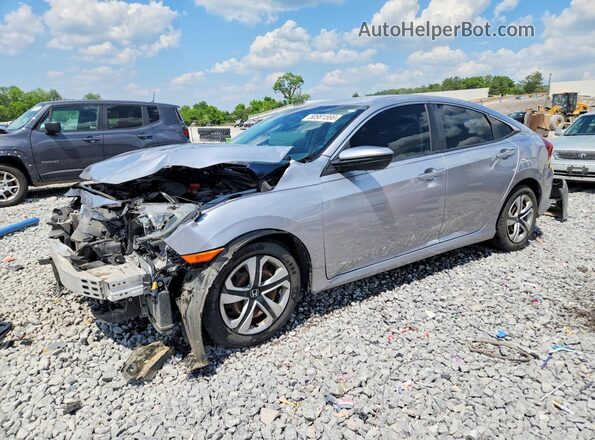 2HGFC2F51JH589686 2018 HONDA CIVIC Silver Vista tres cuartos delantera izquierda