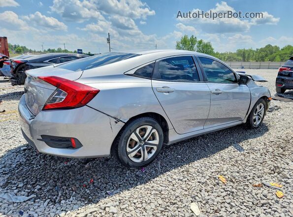 2HGFC2F51JH589686 2018 HONDA CIVIC Silver Trasero derecho