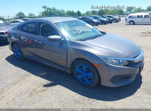 2HGFC2F52GH523821 2016 HONDA CIVIC Gray წინა მარჯვენა