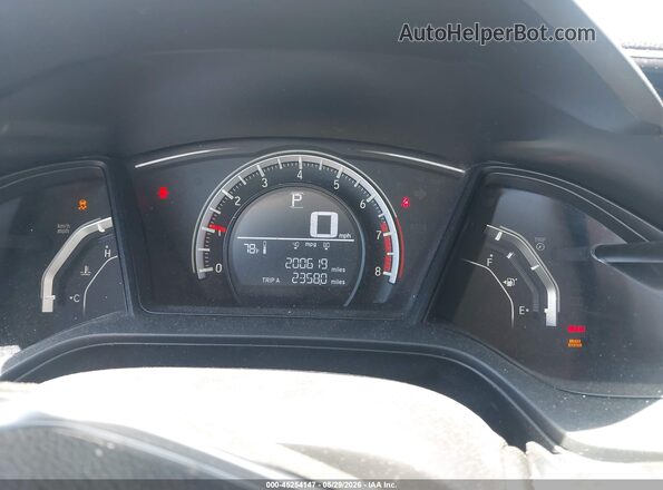 2HGFC2F52GH523821 2016 HONDA CIVIC Gray უკანა სავარძლების ხედი