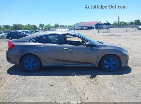 2HGFC2F52GH523821 2016 HONDA CIVIC Gray უკანა სალონის ხედი