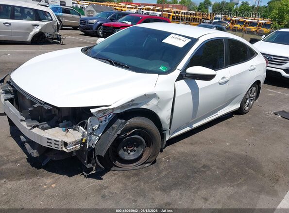 2HGFC2F52GH541736 2016 HONDA CIVIC White Առջևի ձախ երեք քառորդ տեսարան