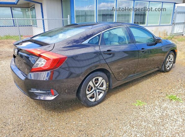 2HGFC2F53GH503125 2016 HONDA CIVIC Black უკანა მარჯვენა