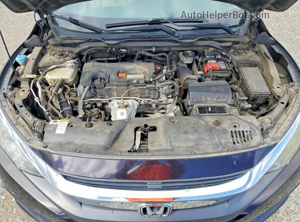 2HGFC2F53GH503125 2016 HONDA CIVIC Black უკანა სალონის ხედი