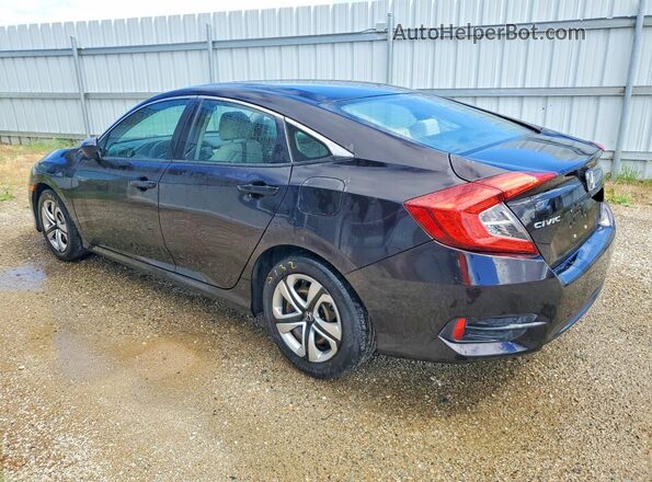 2HGFC2F53GH503125 2016 HONDA CIVIC Black უკანა მარცხენა