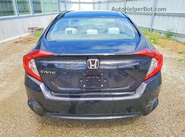 2HGFC2F53GH503125 2016 HONDA CIVIC Black უკანა ხედი