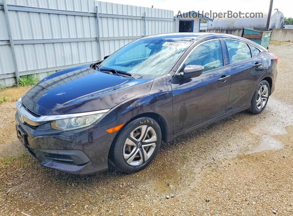 2HGFC2F53GH503125 2016 HONDA CIVIC Black წინა მარცხენა ხედი სამი მეოთხედიდან