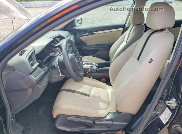 2HGFC2F53GH503125 2016 HONDA CIVIC Black წინა სალონის ხედი