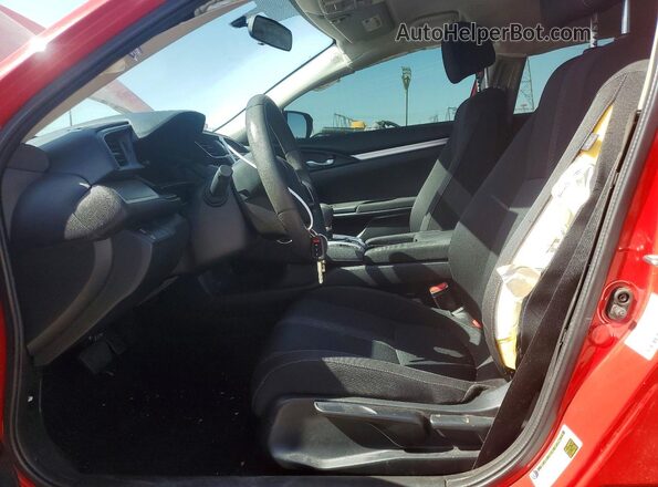 2HGFC2F53JH519283 2018 HONDA CIVIC Red Вид салону спереду