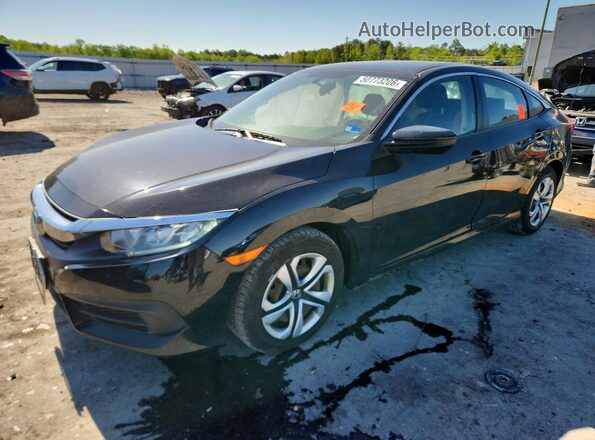 2HGFC2F53JH521616 2018 HONDA CIVIC Черный Передняя левая четверть