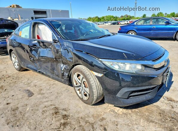 2HGFC2F53JH521616 2018 HONDA CIVIC Черный Передняя правая четверть