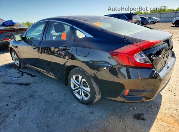 2HGFC2F53JH521616 2018 HONDA CIVIC Черный Задняя левая четверть