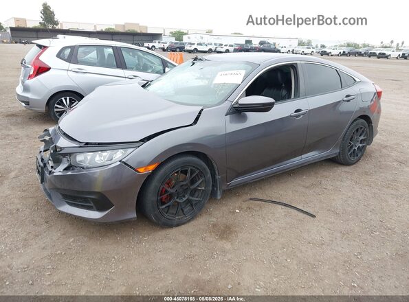 2HGFC2F54HH552299 2017 HONDA CIVIC Серый Передняя левая четверть