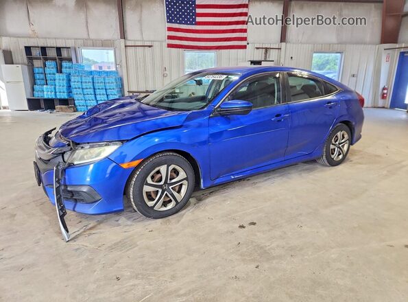 2HGFC2F54HH557521 2017 HONDA CIVIC Blue Передня ліва чверть