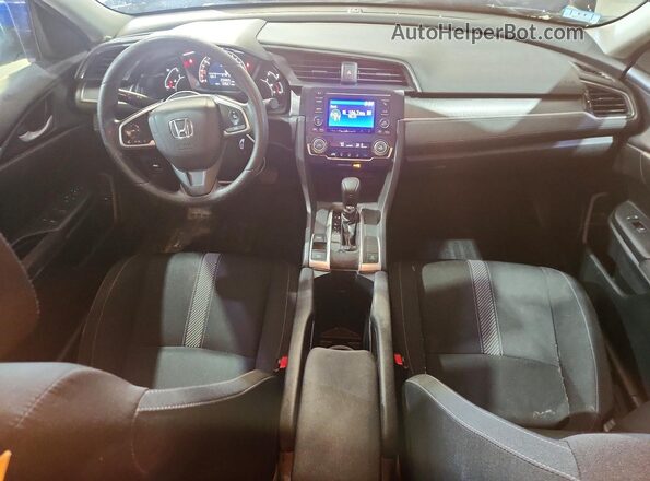 2HGFC2F54HH557521 2017 HONDA CIVIC Blue Вид панелі приладів