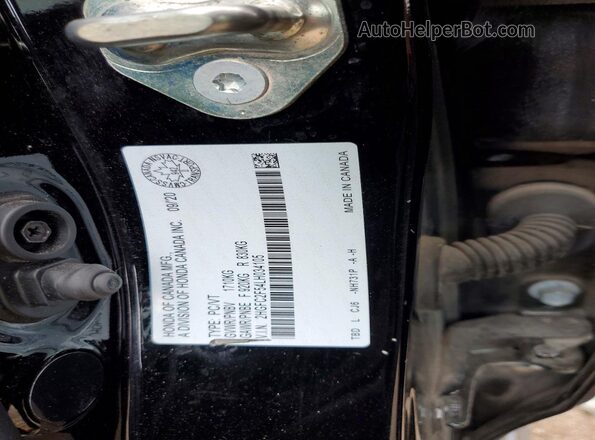 2HGFC2F54LH034105 2020 HONDA CIVIC Black Widok naklejki z numerem VIN