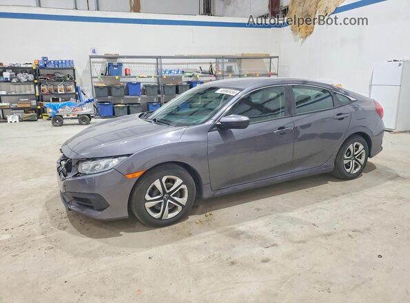 2HGFC2F55HH513883 2017 HONDA CIVIC Серый Передняя левая четверть