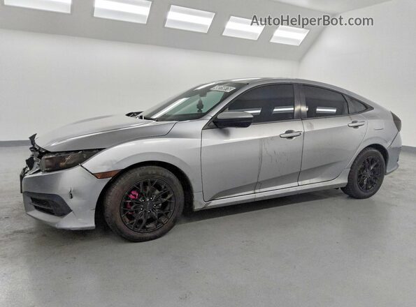 2HGFC2F55JH546596 2018 HONDA CIVIC Silver წინა მარცხენა ხედი სამი მეოთხედიდან