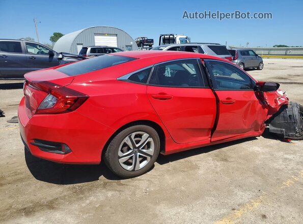2HGFC2F55JH557792 2018 HONDA CIVIC Red Задня права чверть