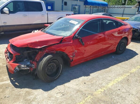 2HGFC2F55JH557792 2018 HONDA CIVIC Red Передня ліва чверть