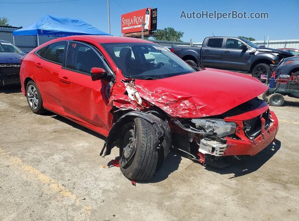 2HGFC2F55JH557792 2018 HONDA CIVIC Red Передня права чверть