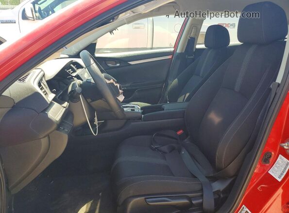 2HGFC2F55JH557792 2018 HONDA CIVIC Red Вид салону спереду
