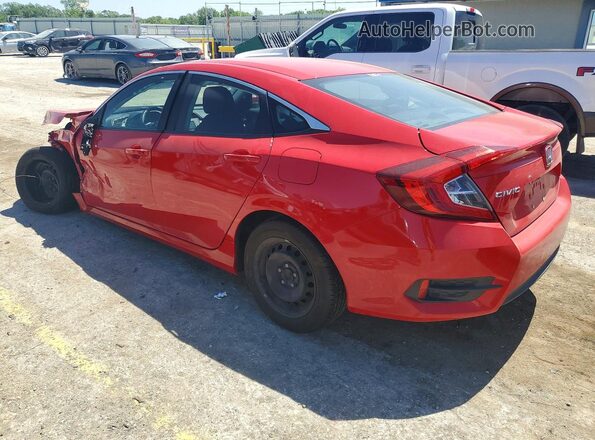 2HGFC2F55JH557792 2018 HONDA CIVIC Red Задня ліва чверть
